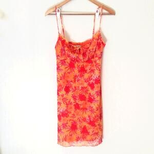 Niki-lee vintage Hawaiian print babydoll dress Y2K